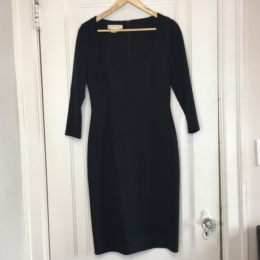 Michael Kors Collection Scoop Neck midi dress
